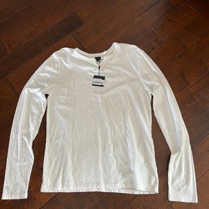 Joe's White Long Sleeve Tee Size Medium